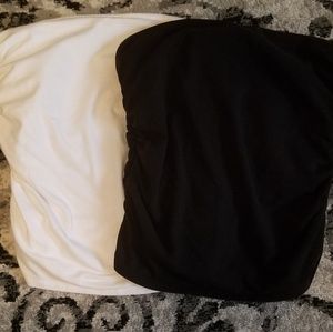 2 tube tops by Yoga w/built in bra